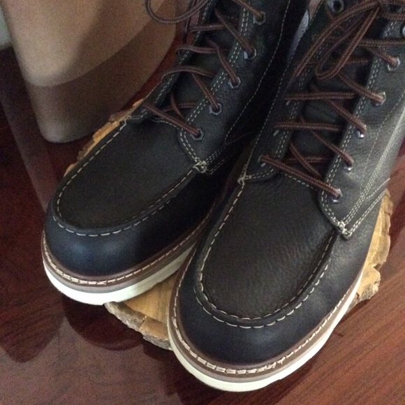 Timberland Men’s Pro Soft Toe Waterproof Leather Work Boots - Picture 2 of 11